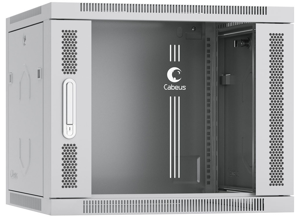 Шкаф настенный 19", 9U Cabeus SH-05F-9U60/35