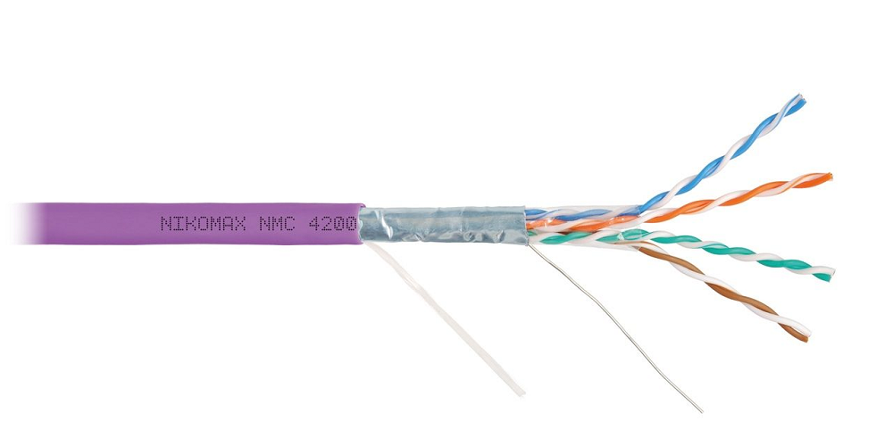 Кабель витая пара F/UTP 5e кат. 4 пары NikoMax NMC 4200C-VL