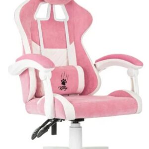 Кресло игровое Бюрократ KNIGHT KITTY W PINK