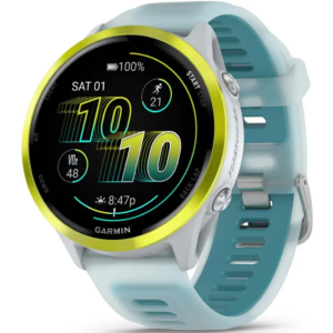 Умные часы Garmin Forerunner 570 47mm Amp Yellow with Translucent Whitestone/Turquoise Band