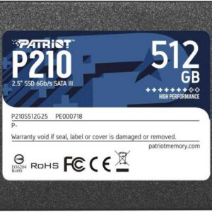 SSD накопитель 512 ГБ Patriot Memory P210S512G25, SATA III, [P210S512G25]