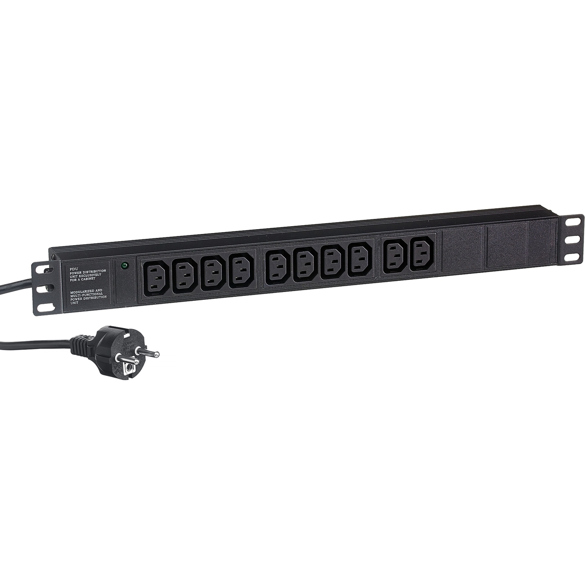 Блок розеток 19", 10 розеток Exegate ServerPro PDU-19H005 Al-10C13-EU3CU