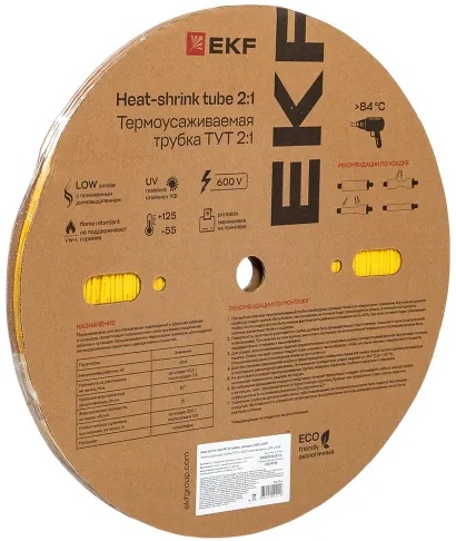 Термоусаживаемая трубка EKF tut-2-y