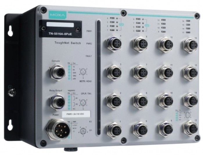 Коммутатор управляемый MOXA TN-5516A-WV-T