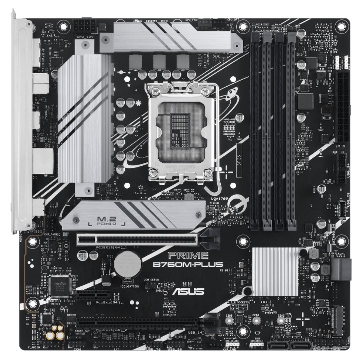 Материнская плата ASUS PRIME B760M-PLUS, LGA1700, Intel B760, mATX