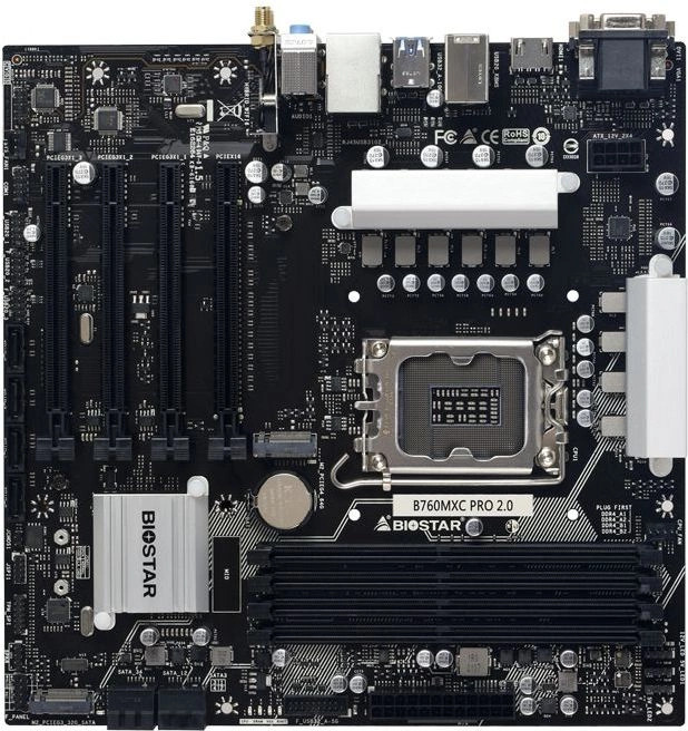 Материнская плата Biostar B760MXC PRO, LGA1700, Intel B760, mATX