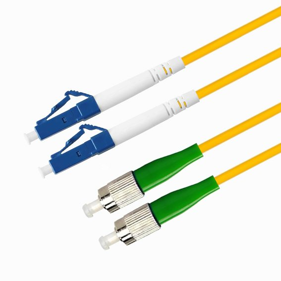 Патч-корд волоконно-оптический TELCORD ШОС-2x3.0-2FC/A-2LC/U-SM-2м-LSZH-YL