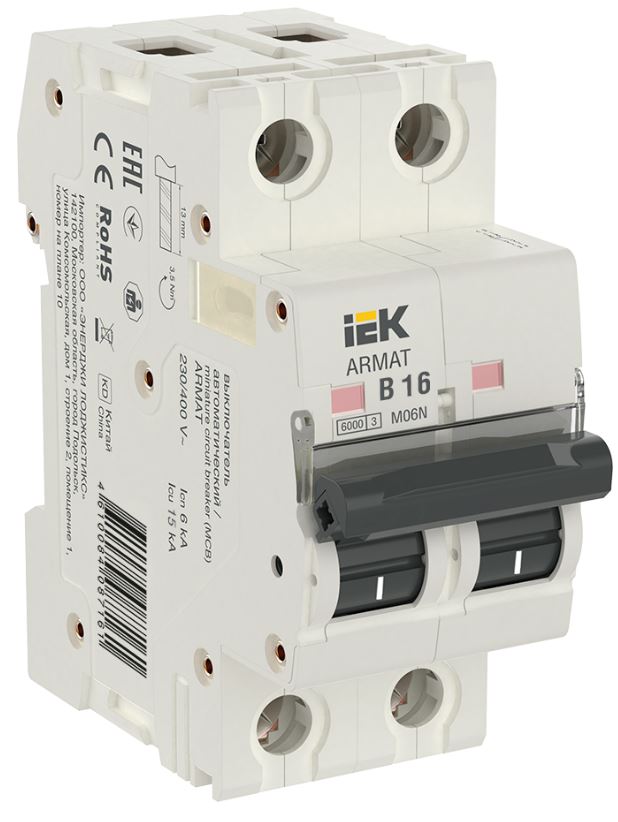 Автоматический выключатель IEK AR-M06N-2-B016