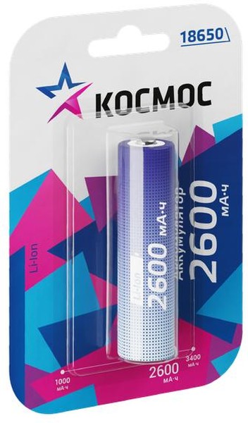 Аккумулятор Космос KOC18650Li-ion26UBL1