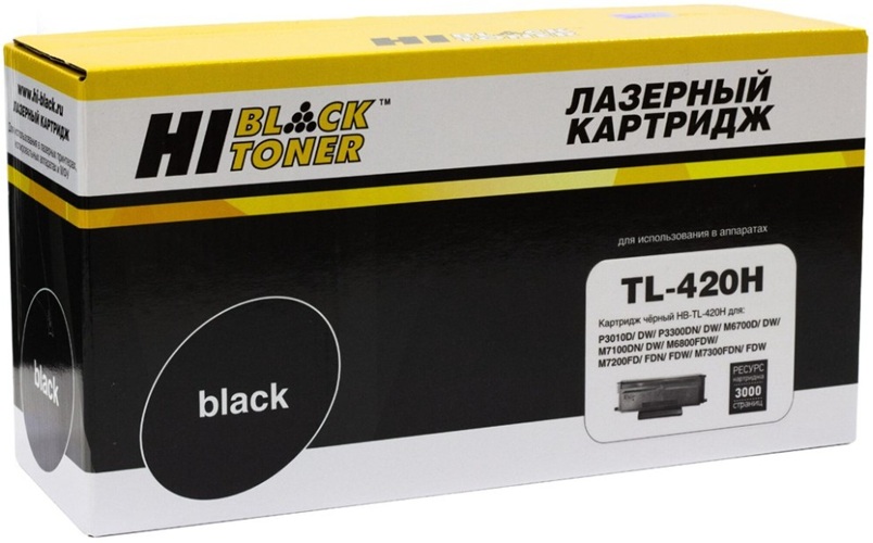Тонер-картридж Hi-Black HB-TL-420H Черный