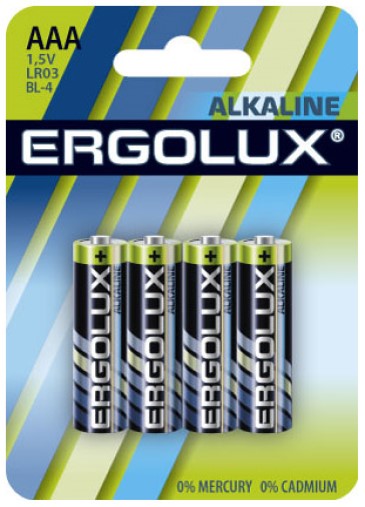 Батарейка ERGOLUX LR03 BL-4