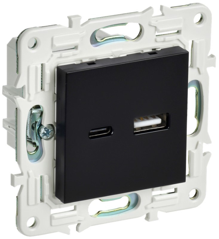 Розетка USB IEK SK-U22-D31-K02