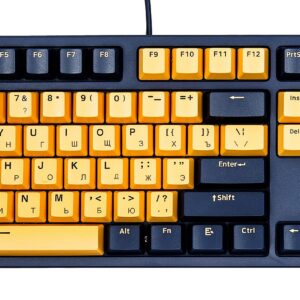Механическая клавиатура Rapoo V500PRO.RU, USB, Желтый, Синий [V500PRO-2024]