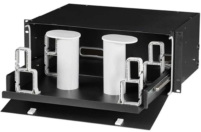 Кабельный организатор Lanmaster LAN-FOBM-RMS-ORG4U-BK