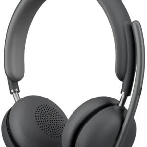 Проводные наушники Logitech Zone 2 Teams, Bluetooth, Накладные, Графит, [981-001311]