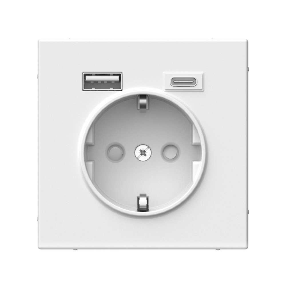 Розетка с заземлением с 2 USB Systeme Electric GAL000132