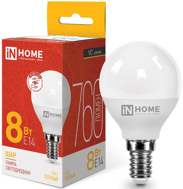 Лампа светодиодная IN HOME 4690612020549