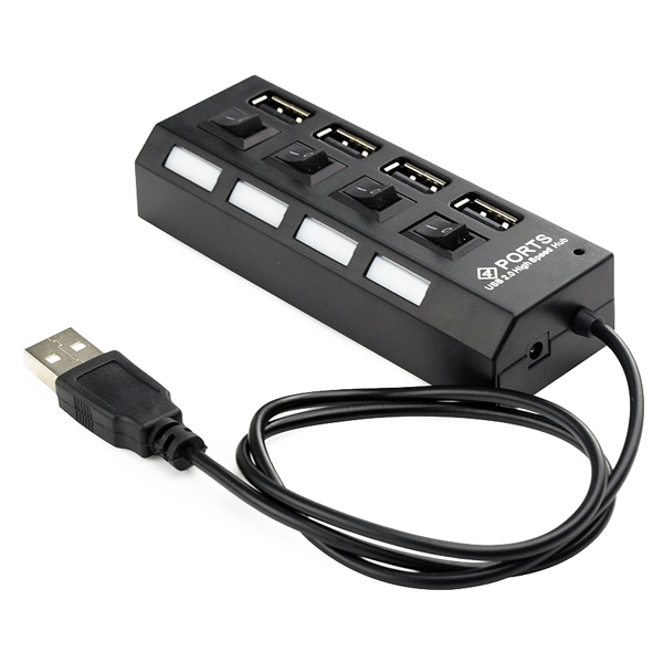 Концентратор USB 2.0 Gembird UHB-243-AD