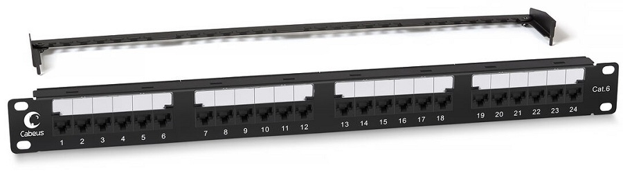 Патч-панель Cabeus PL2-24-Cat.6-Dual
