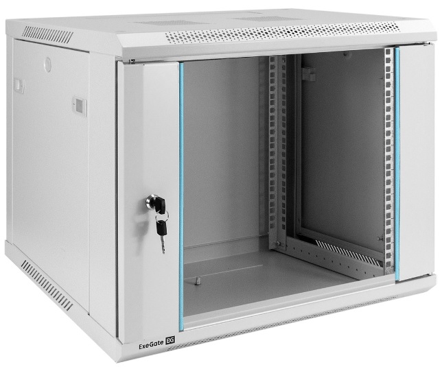 Шкаф настенный 19", 9U Exegate EC-WM-9U.450.G.GREY