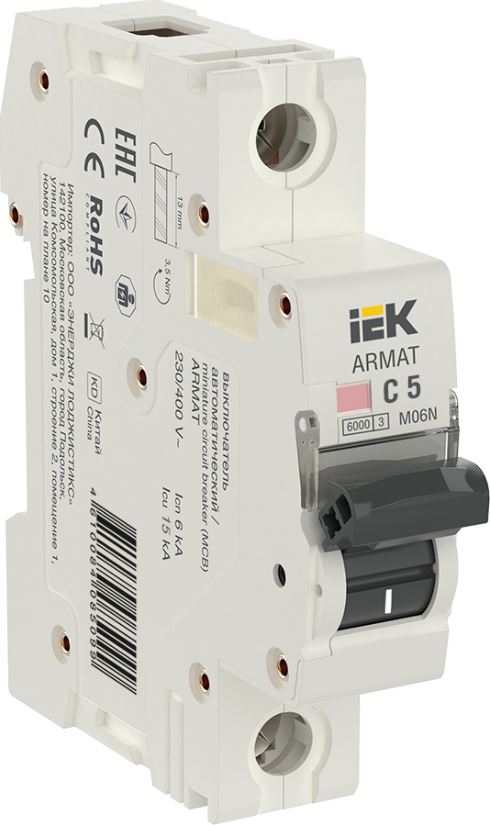 Автоматический выключатель IEK AR-M06N-1-C005