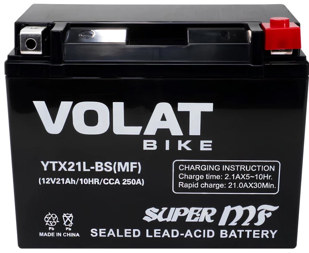 Батарея VOLAT YTX21L-BS(MF)Volat