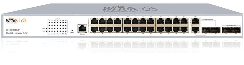 Коммутатор управляемый Wi-Tek WI-CMS328GF