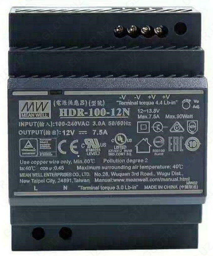 Преобразователь AC-DC сетевой Mean Well HDR-100-12N