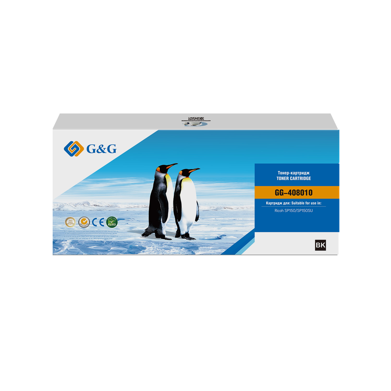 Тонер-картридж G&G GG-408010 Черный