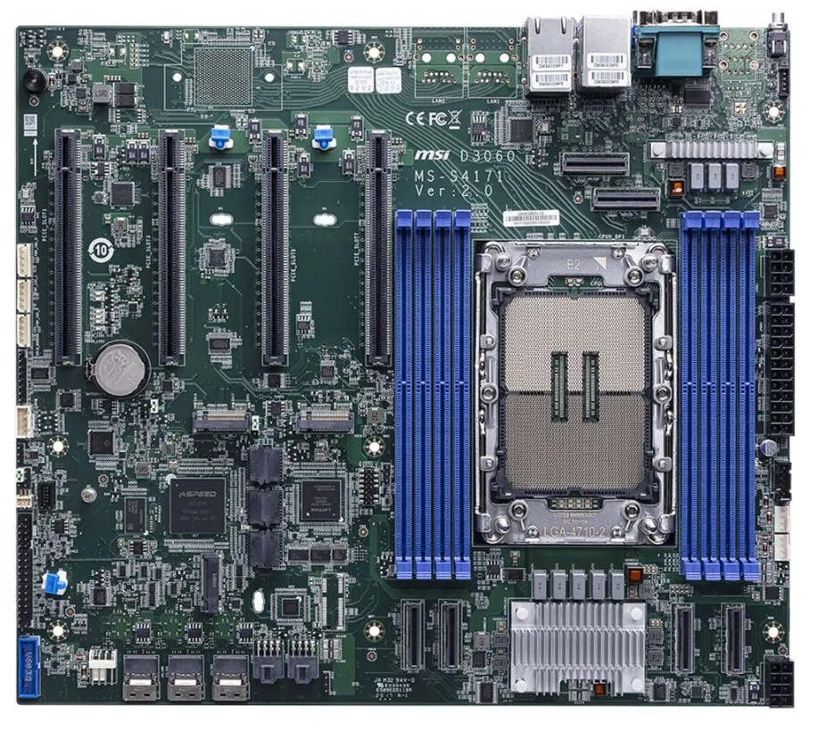 Материнская плата MSI 919-S4171-07S, LGA4710, Нет (SOC), SSI CEB
