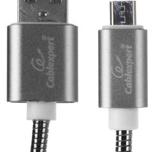 Кабель интерфейсный USB 2.0 Cablexpert CC-G-mUSB02Gy-0.5M