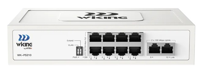 Коммутатор неуправляемый Wi-Tek WK-PS210 v2