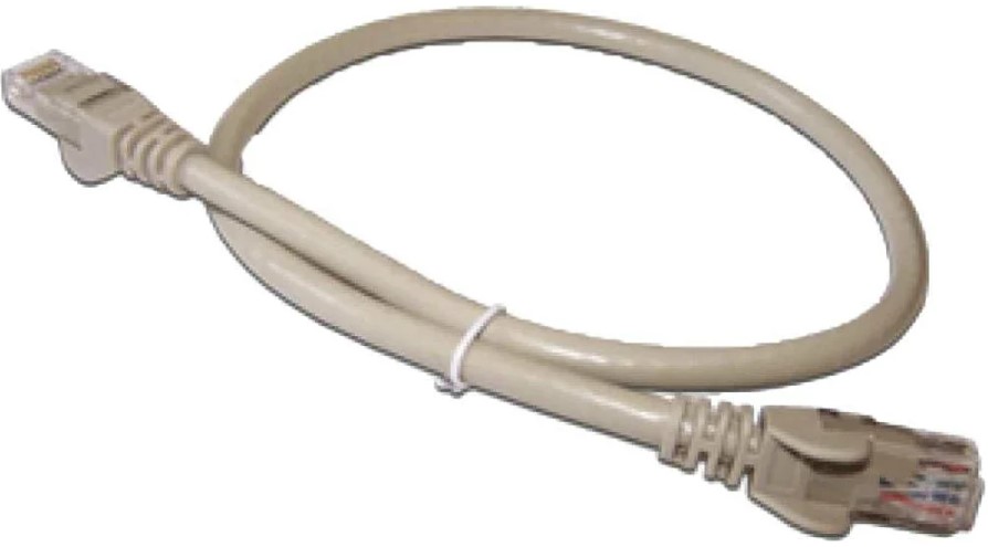 Кабель патч-корд U/UTP 6 кат. 1м Lanmaster LAN6-45-45-1.0-GY