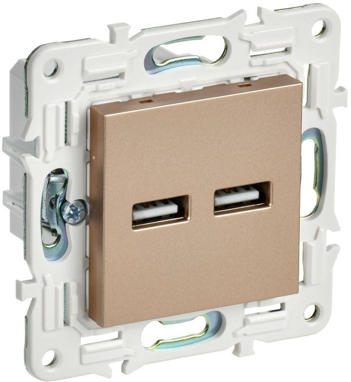 Розетка USB IEK SK-U21-D31-K98