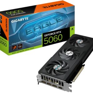 Видеокарта GIGABYTE nVidia GeForce RTX 5060, 8 ГБ GDDR7, [GV-N5060EAGLEMAX OC-8GD]