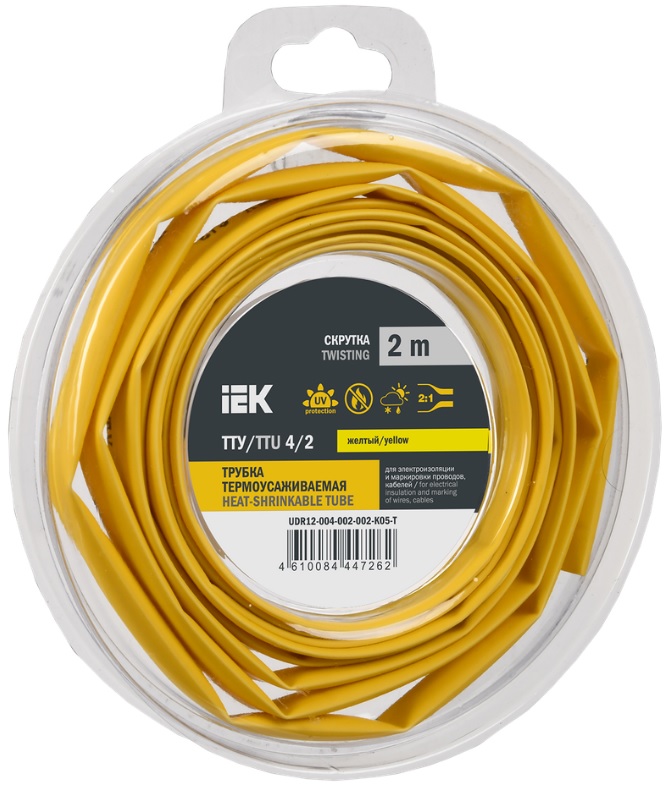 Трубка термоусадочная IEK UDR12-004-002-002-K05-T