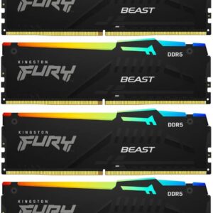 Оперативная память DDR5 64 ГБ (4×16 ГБ) Kingston FURY KF552C40BBAK4-64, 5200 МГц, [KF552C40BBAK4-64]