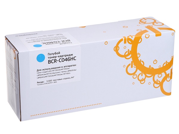 Тонер-картридж BION BCR-C046HC Голубой
