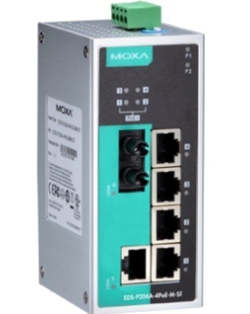 Коммутатор PoE MOXA EDS-P206A-4PoE-M-ST