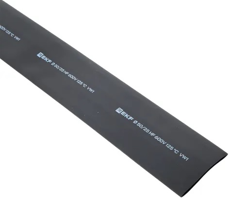 Термоусаживаемая трубка EKF tut-50-b-1m