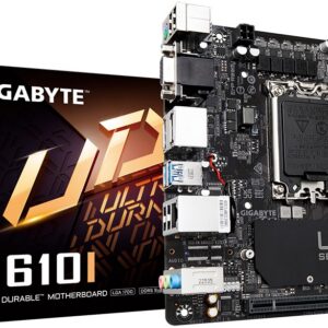 Материнская плата GIGABYTE H610I, LGA1700, Intel H610, Mini-ITX