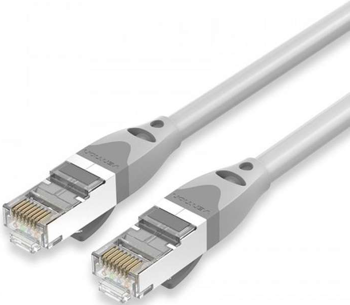 Кабель патч-корд S/FTP 6А кат. 0.5м Vention IBHHD