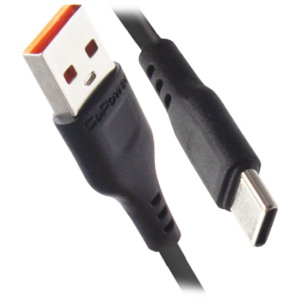 Кабель USB - USB Type-C, 1м, GoPower GP01T Black