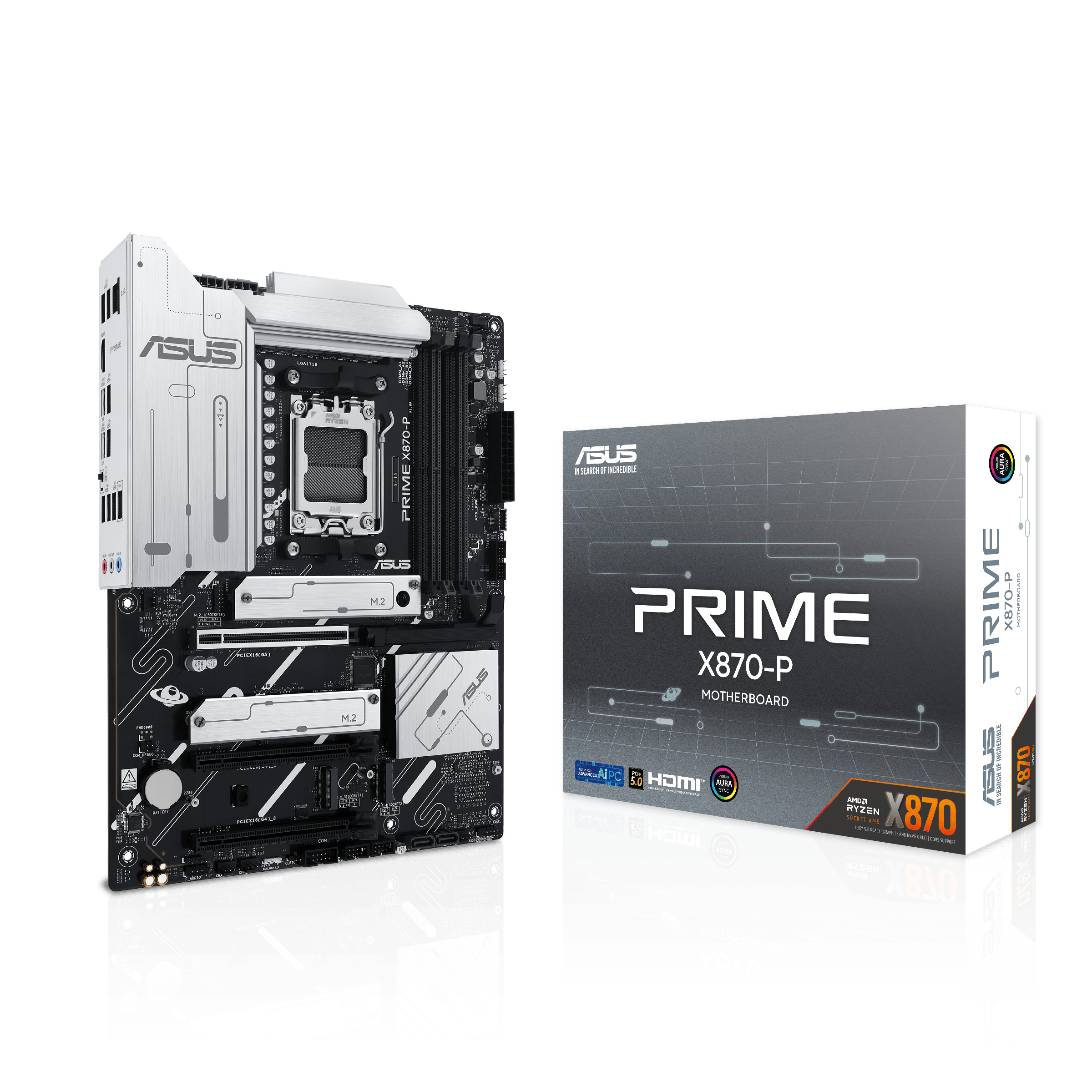 Материнская плата ASUS PRIME X870-P, AM5, AMD X870, ATX