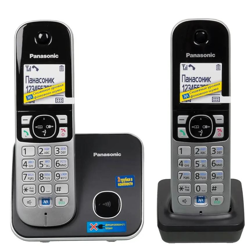 Телефон DECT Panasonic KX-TG6812RUB