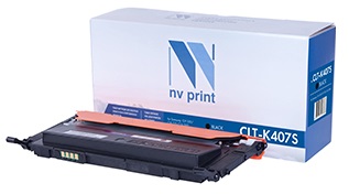 Тонер-картридж NVP CLTK407SBk Черный