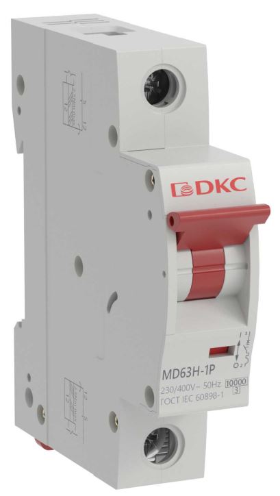 Автоматический выключатель модульный DKC MD63H-1PD10