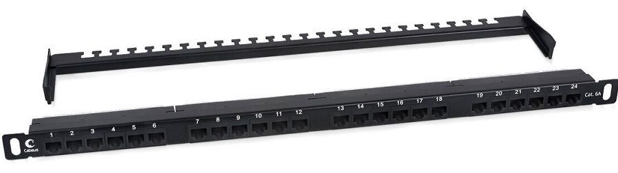 Патч-панель Cabeus PLHD-24-Cat.6a-Dual-180-0,5U