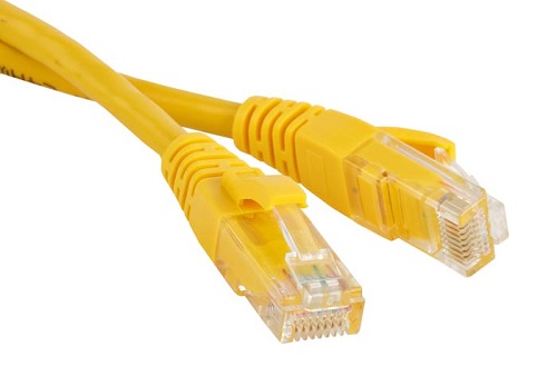 Кабель патч-корд U/UTP 6 кат. 1.5м Hyperline PC-LPM-UTP-RJ45-RJ45-C6-1.5M-LSZH-YL