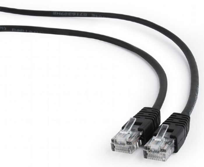 Кабель патч-корд U/UTP 5e кат. 5м Cablexpert PP12-5M/BK